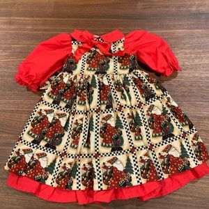 American girl doll dress - Christmas